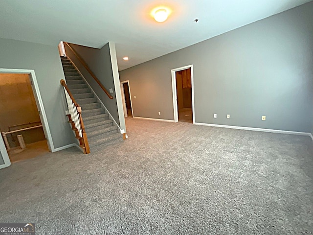 interior space with carpet flooring