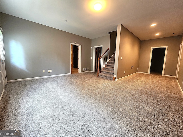 view of carpeted empty room