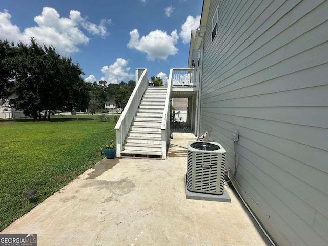 view of patio / terrace featuring cooling unit