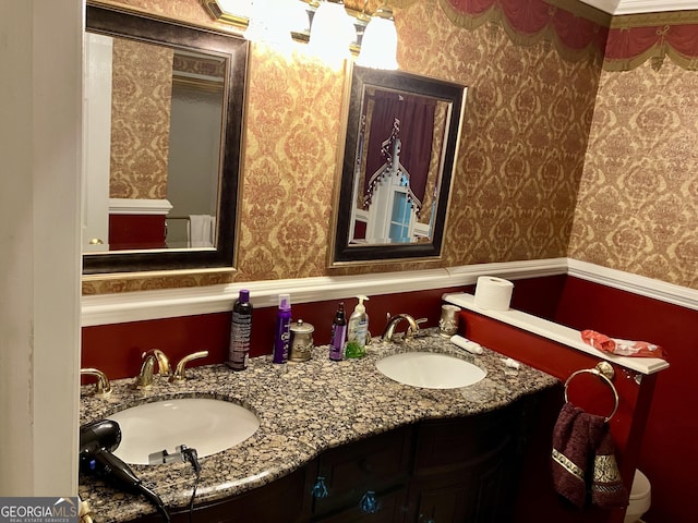 bathroom featuring vanity