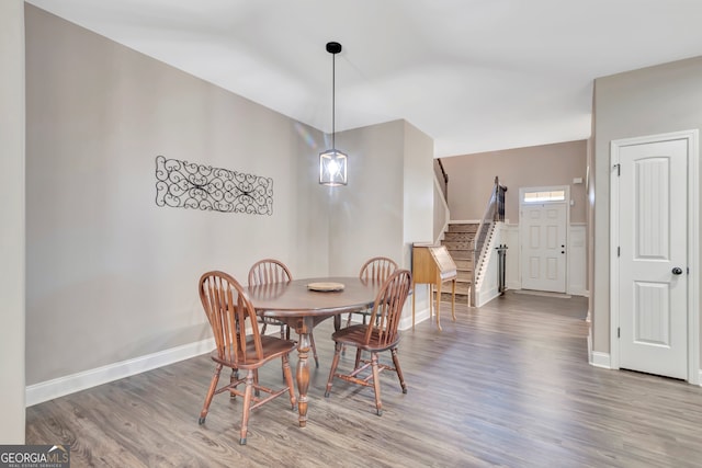 dining room featuring hardwood / wood-style floors