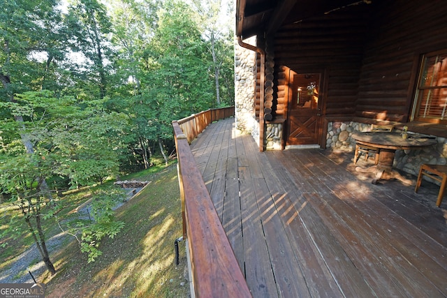 view of deck