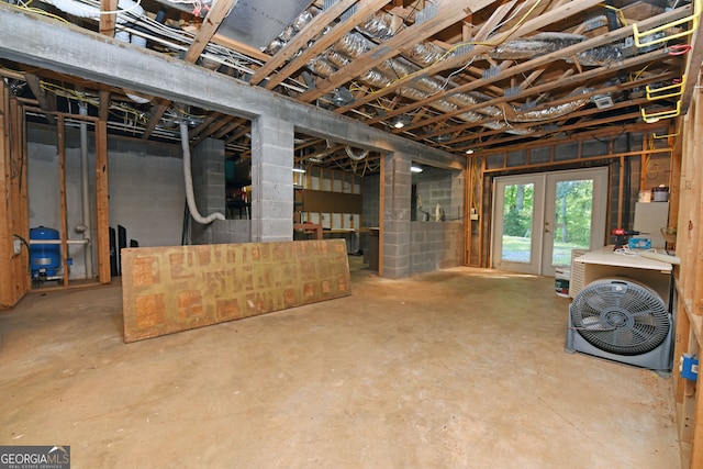 view of basement