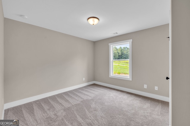 view of carpeted empty room