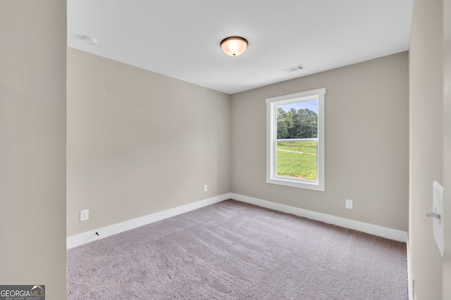 view of carpeted empty room