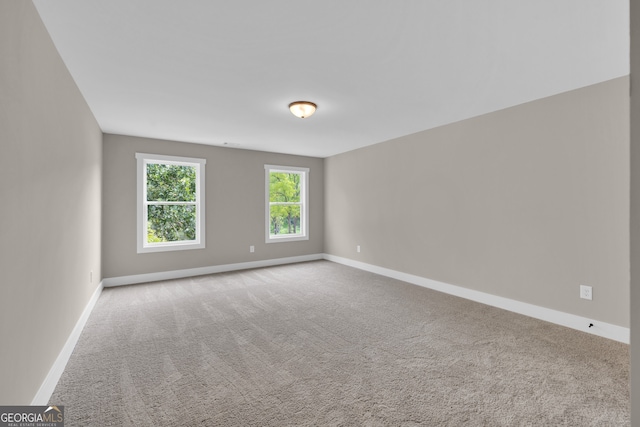 view of carpeted empty room