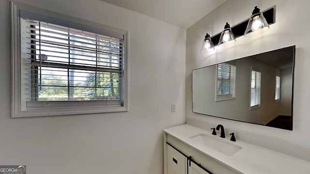 bathroom featuring vanity