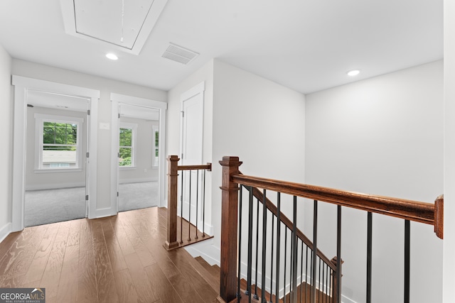 entrance foyer featuring carpet floors