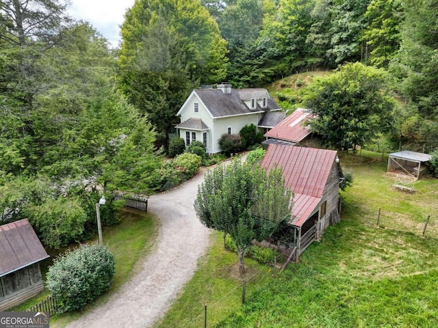 birds eye view of property