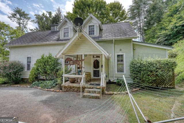 view of cape cod-style house