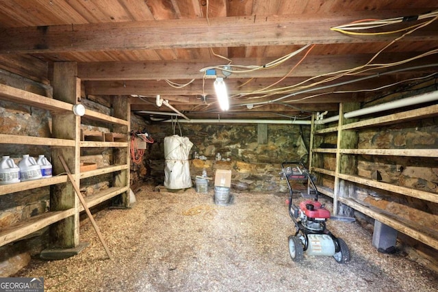 view of storage room