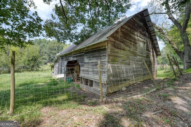 view of outbuilding with an outbuilding