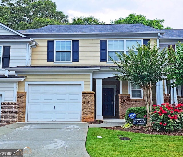 view of front of house featuring a garage