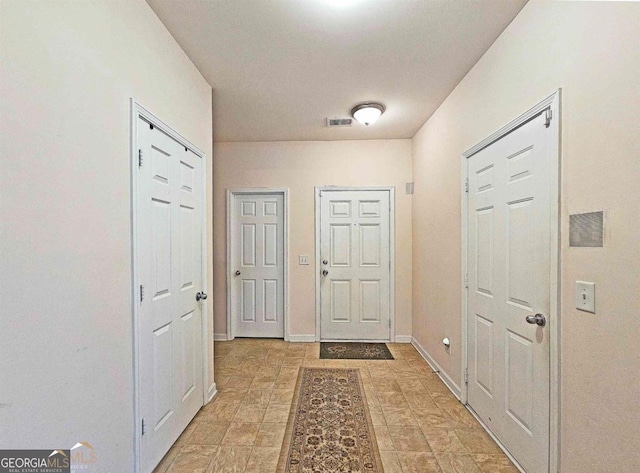 view of tiled foyer