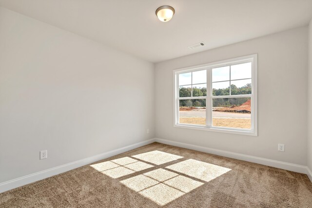 unfurnished room featuring carpet flooring