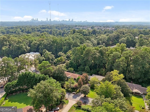 aerial view with a view of trees