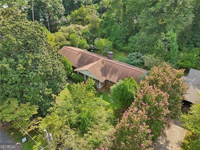 birds eye view of property