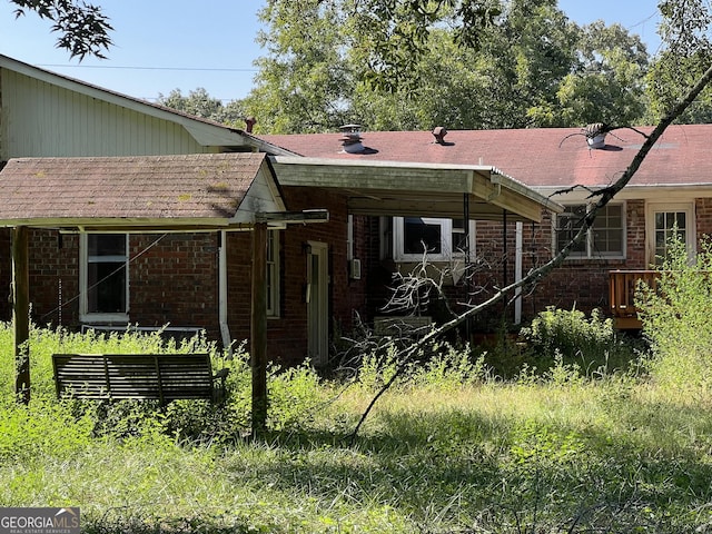 view of back of property