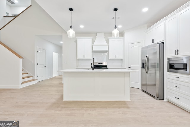 corridor featuring light hardwood / wood-style flooring