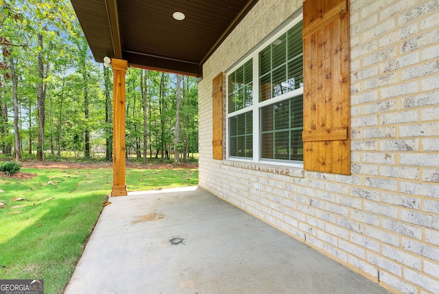 view of patio / terrace with a porch