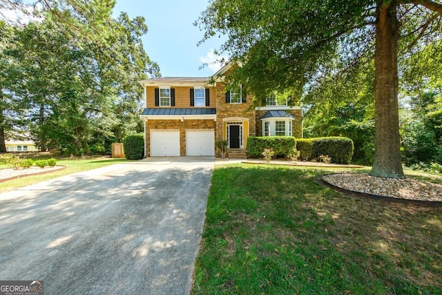 view of front of house featuring a garage