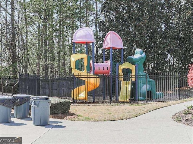 view of jungle gym