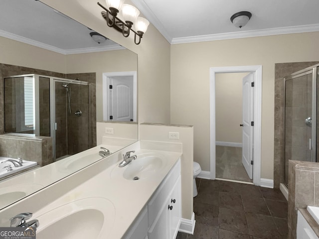 bathroom featuring a bath, toilet, and a sink