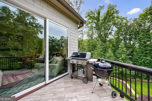 balcony with grilling area