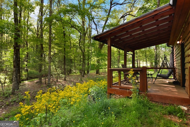 view of deck