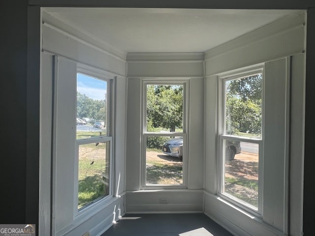 interior space with plenty of natural light