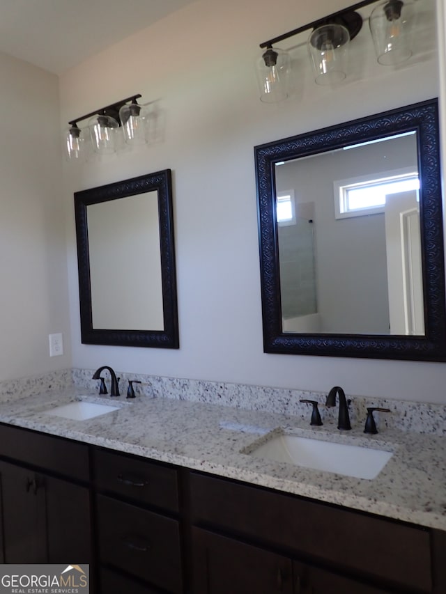 bathroom featuring vanity