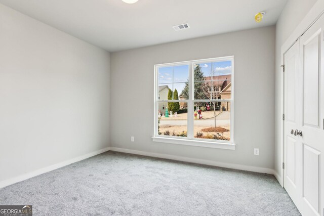 interior space featuring carpet flooring