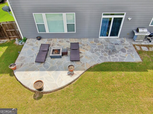 view of patio / terrace featuring area for grilling