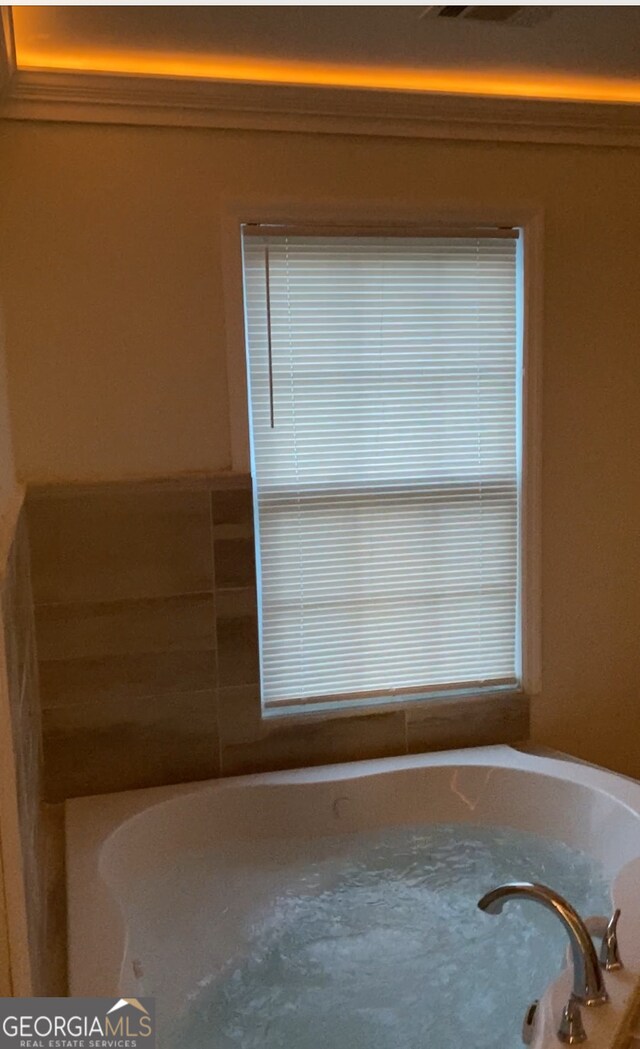 bathroom featuring a bathing tub