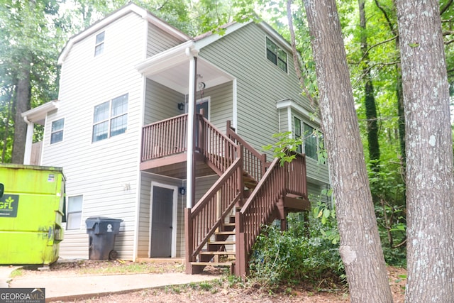 view of rear view of property