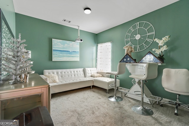 bedroom with carpet floors and multiple windows