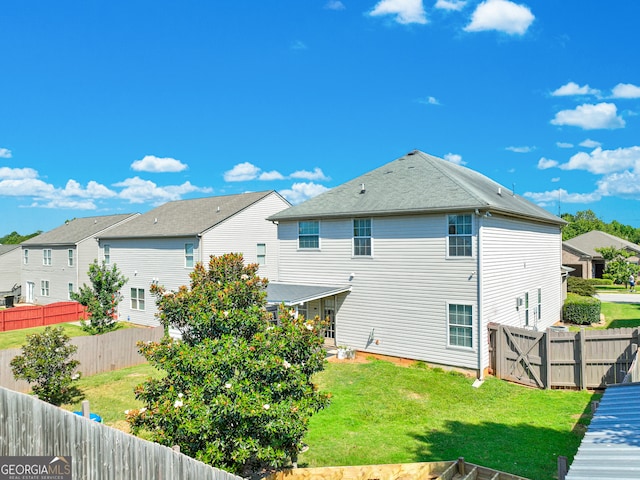 exterior space featuring a yard