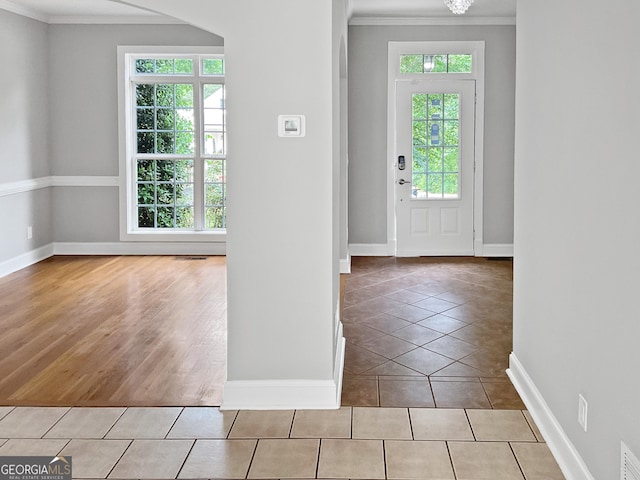 305 Crest Pointe S, Bremen, GA 30110 - tiled entryway with healthy amount of natural light, ornamental molding, and baseboards