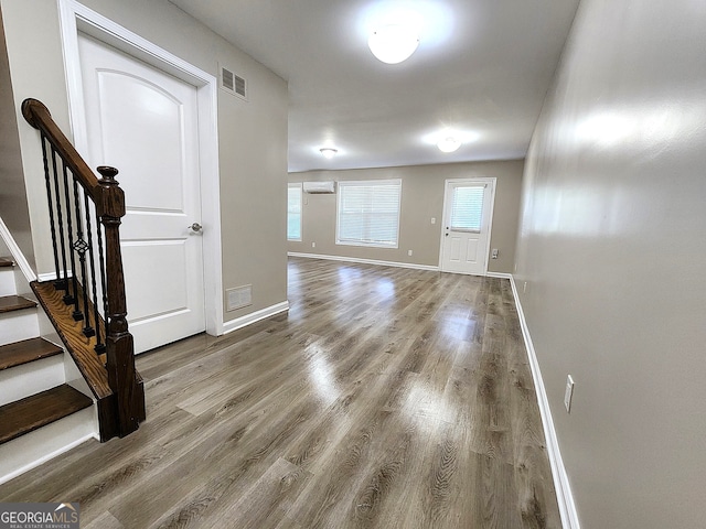 interior space featuring wood-type flooring