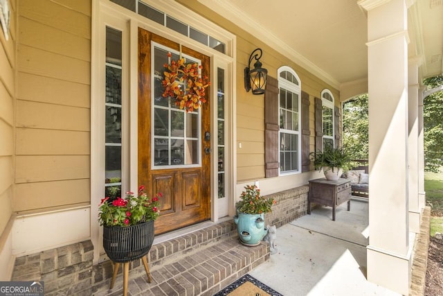 133 Oak Dr, Gray, GA 31032 - entrance to property featuring covered porch