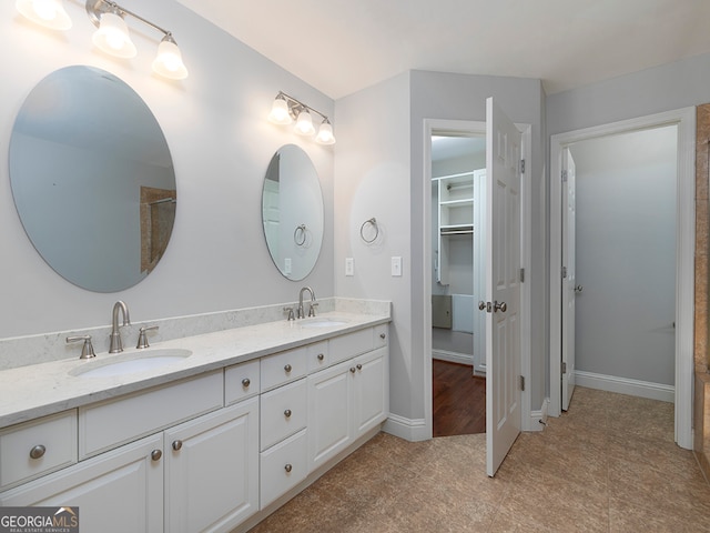 bathroom featuring vanity