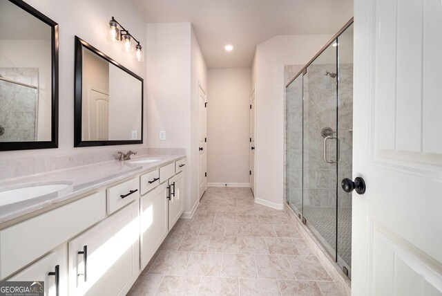 full bathroom featuring tile patterned flooring, vanity, shower / bathtub combination, and toilet