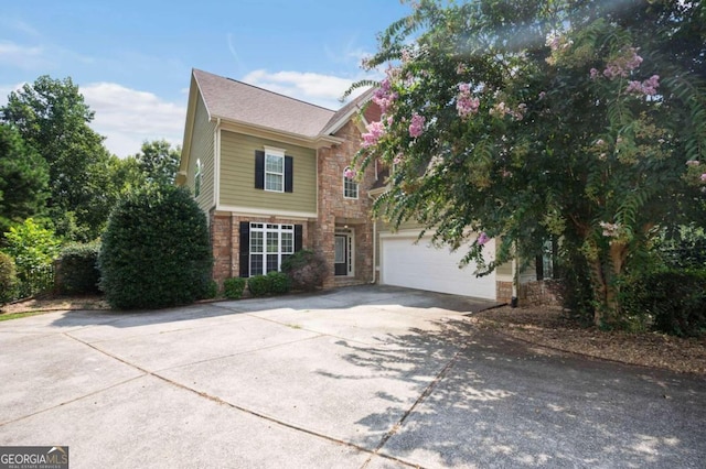 view of front of house featuring a garage