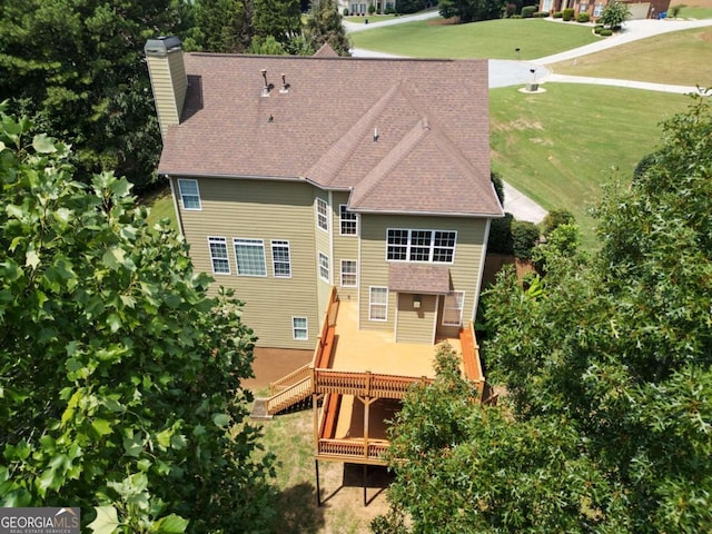 birds eye view of property