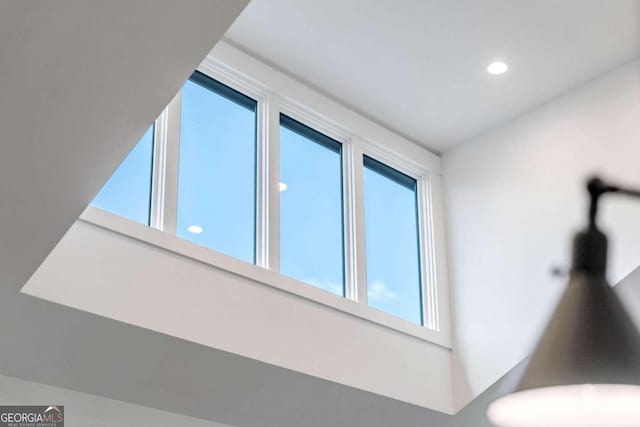 room details with recessed lighting