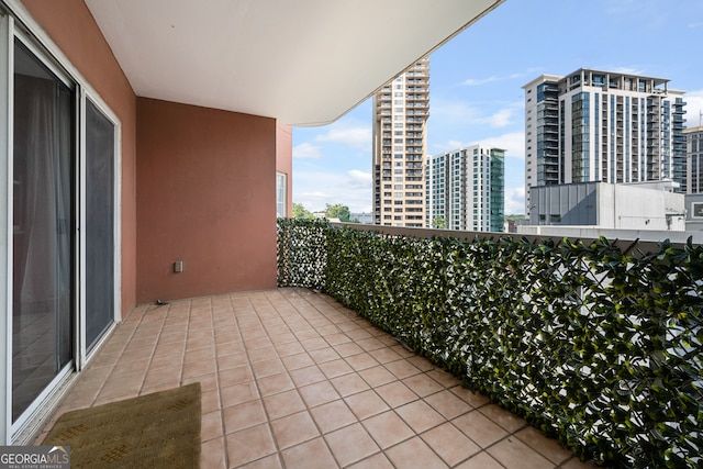 view of balcony