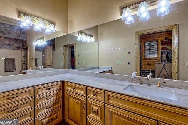 bathroom featuring vanity