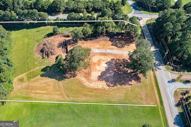 bird's eye view featuring a rural view