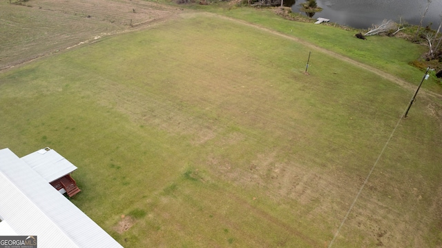 drone / aerial view featuring a rural view