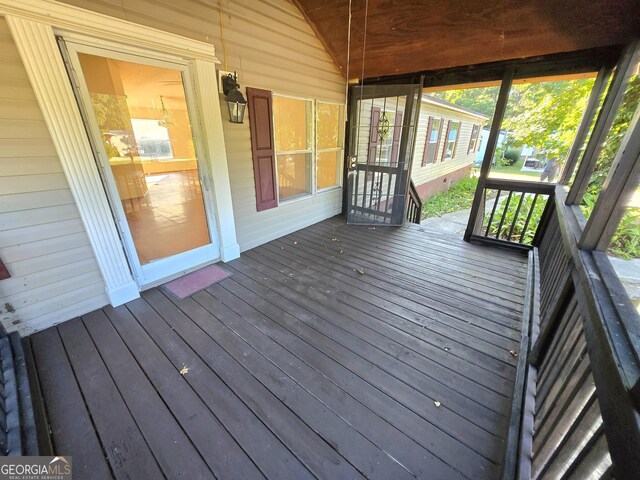 view of wooden terrace